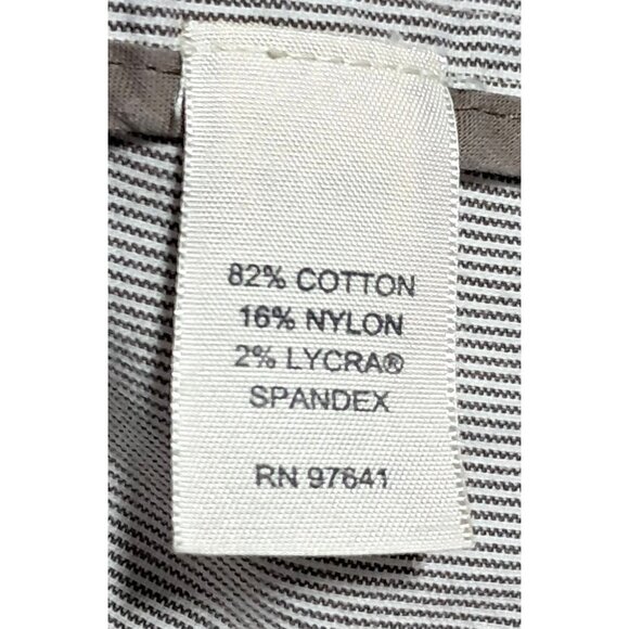 J Jill Shacket Shirt Jacket Top Womens Size XL Long Sleeve Pinstriped Epaulets B - Picture 11 of 13